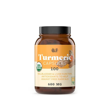 brown glass bottle of capsules