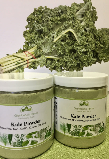 jar of kale powder